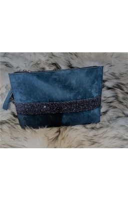 Pochette blu, con fascia...