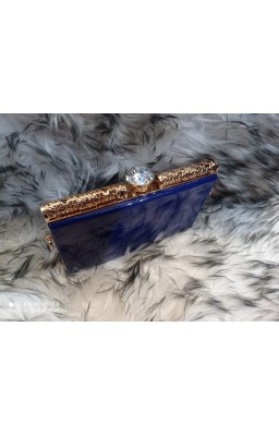 Pochette diamante, blu e...