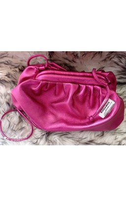 Pochette fucsia IN PELLE,...