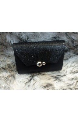 Pochette nera glitterata...