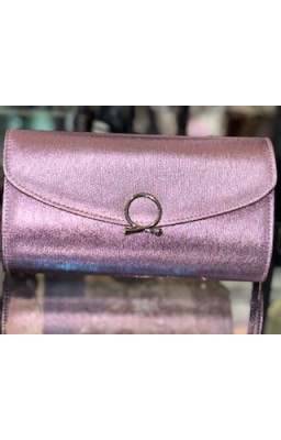 Pochette rosa metallizzato...